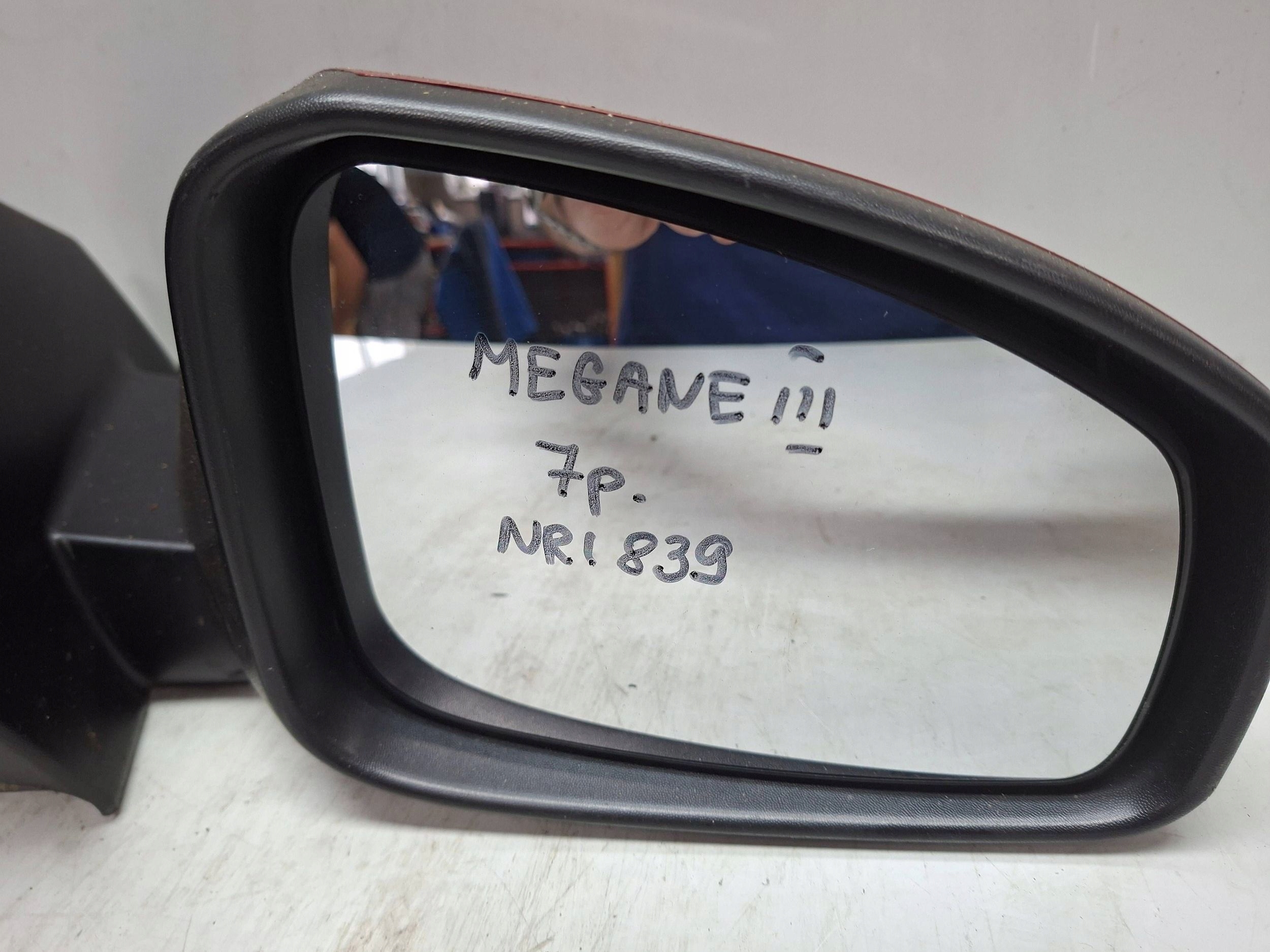 mirror exterior right 7 PIN RENAULT MEGANE III 2009