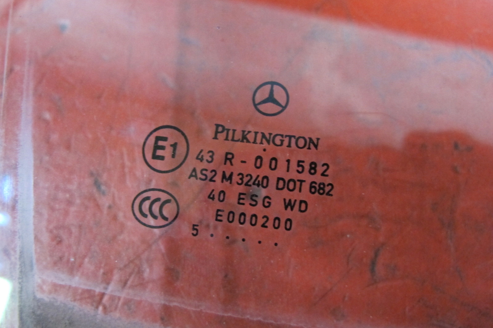 MERCEDES W169 A-KLASA window door right front front 2005 ROK