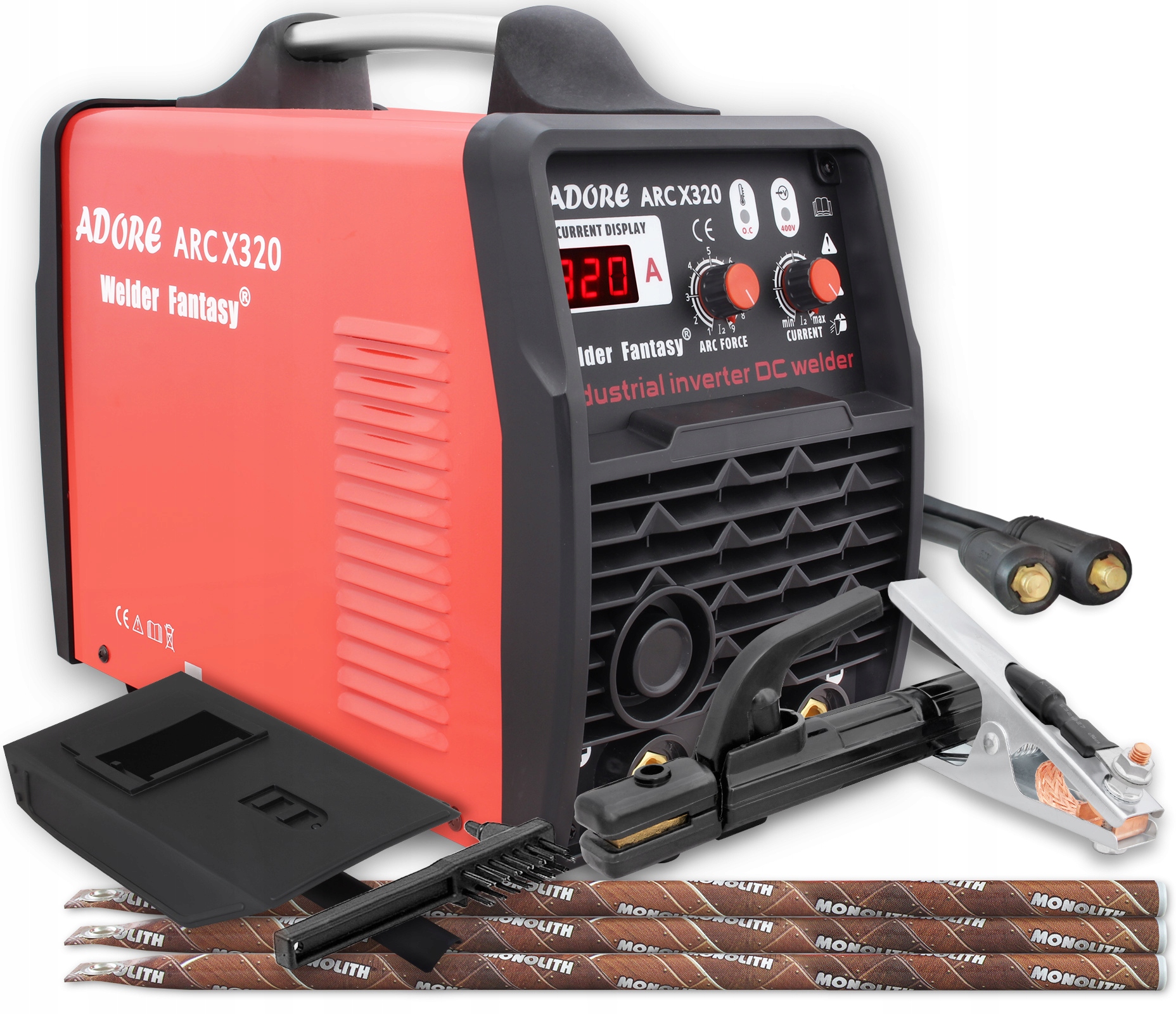 Spawarka Mma Adore Arc X 320 inwertorowa elektrody