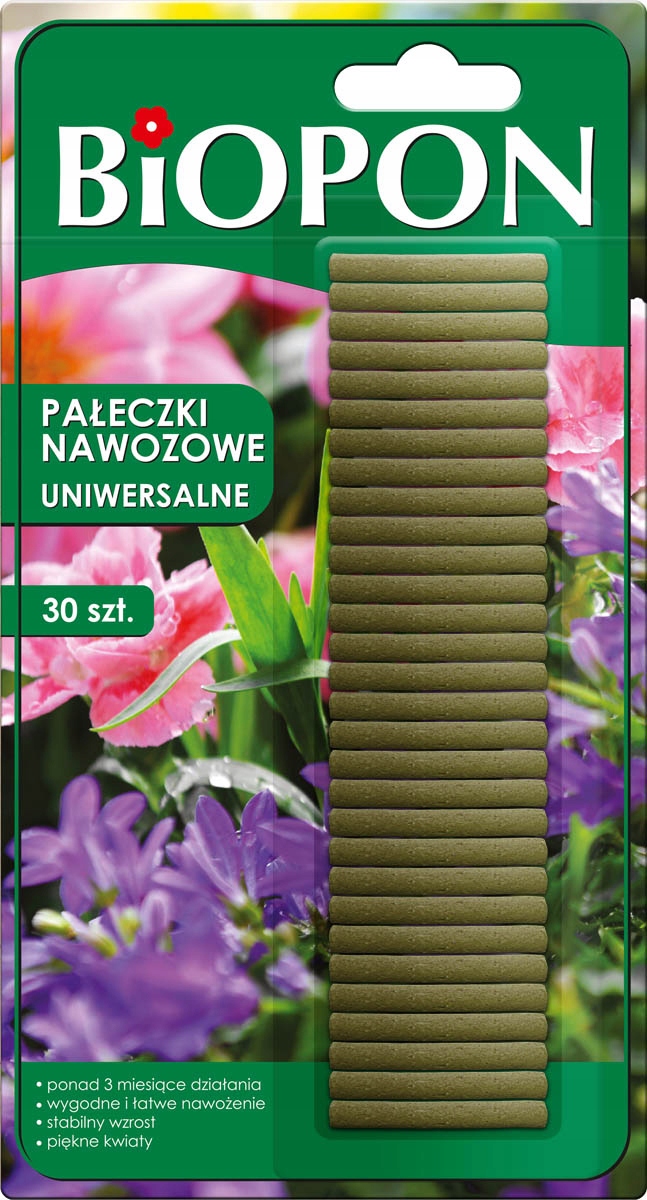 Biopon pałeczki nawozowe uniwersalne 30szt.