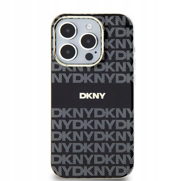 Etui Dkny IML Mono Stripe MagSafe na iPhone 11 Xr czarne Dkny