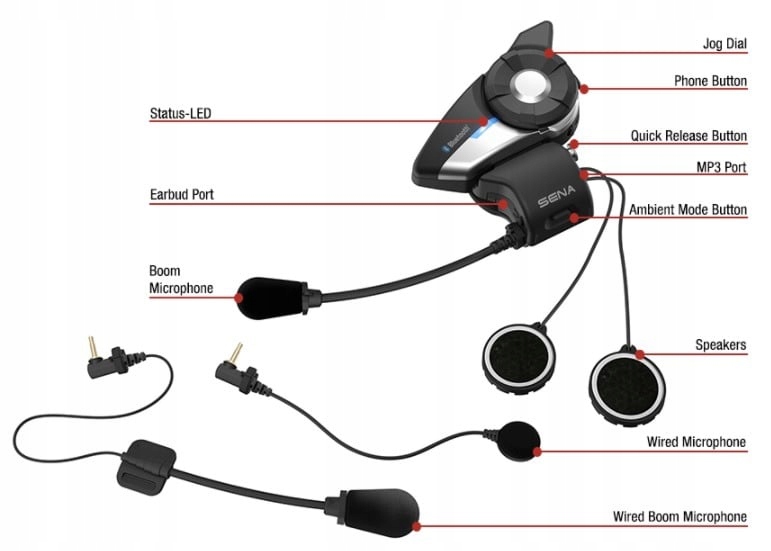 Bluetooth handsfree headset 20S Evo (dosah 2 km), Sena 20S-EVO-11