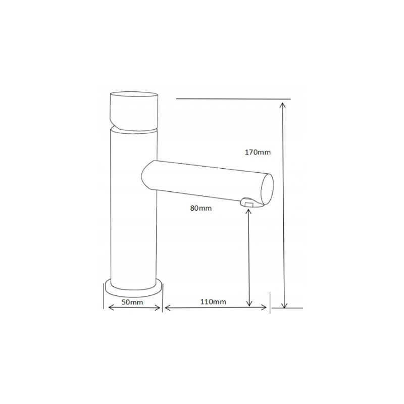 Mexen Elba One umývadlová batéria, čierna