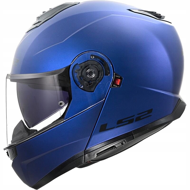 LS2 FF908 Strobe II Matt Navy Blue čeľusťová prilba s XXL blendou (63-64 cm)