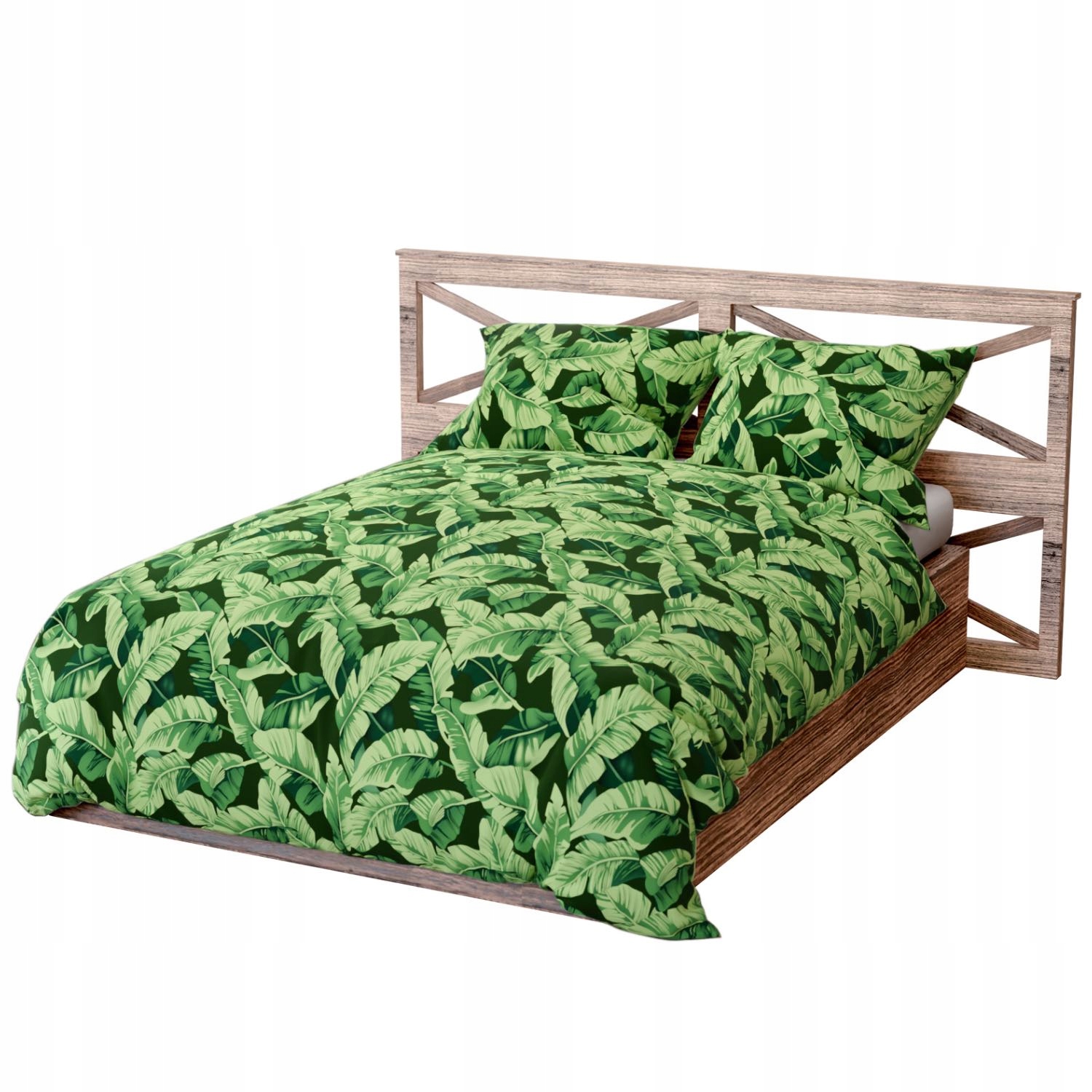 

Zielona Pościel Z Bawełny Planta Liście 220X200