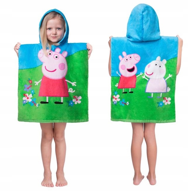 

Świnka Peppa Ręcznik Kąpielowy z Kapturem Poncho