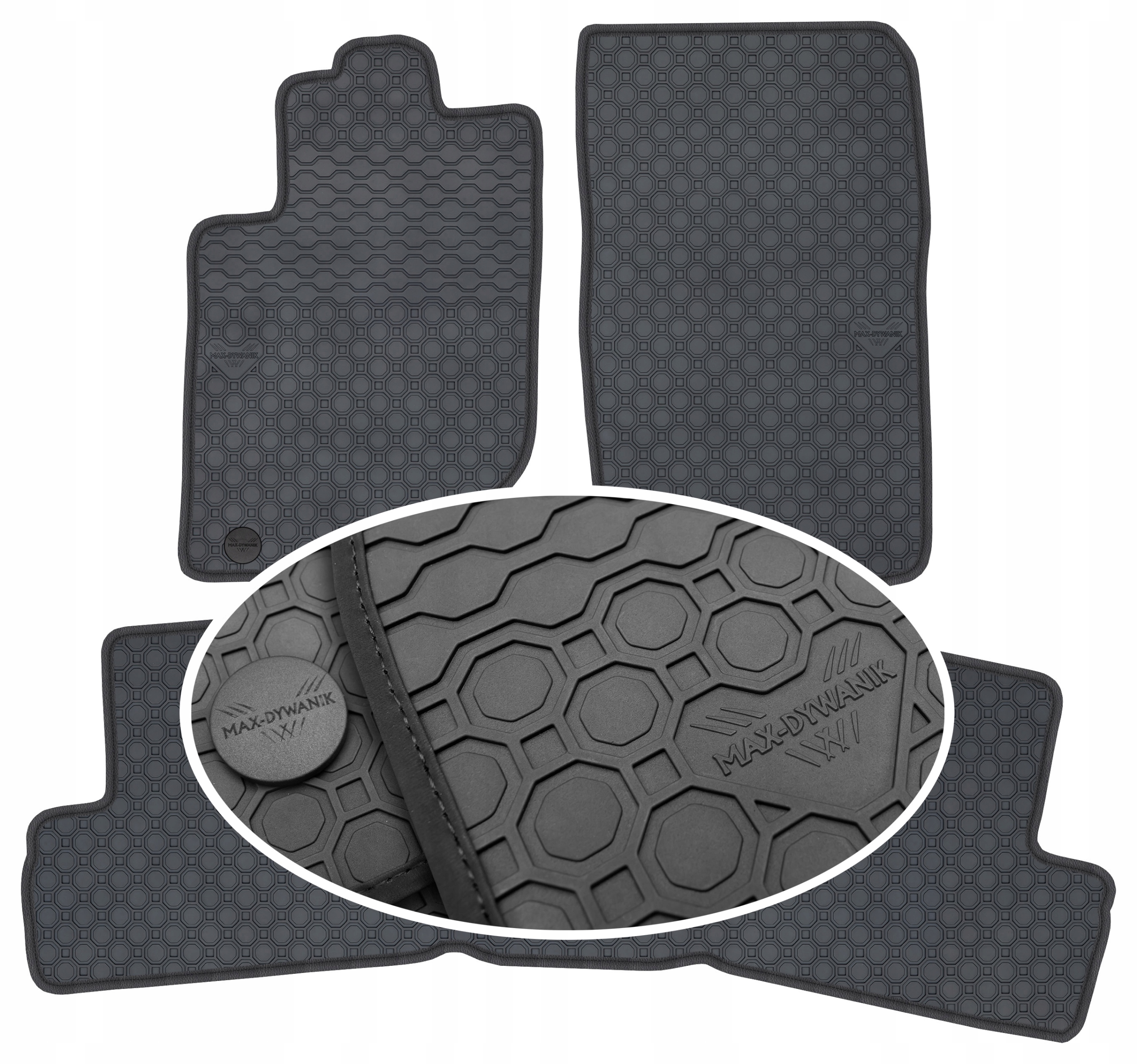 Mitsubishi L200 IV 2D 06-15 Gumový koberec PrimeLiner čierny