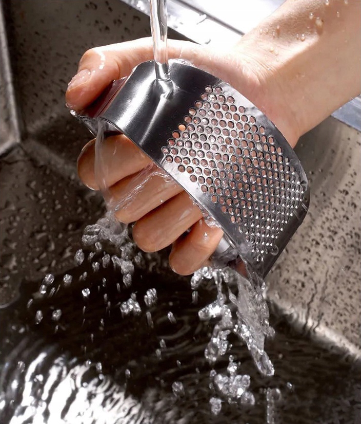 PRASKA DO CZOSNKU WYCISKACZ WYCISKARKA PRASKA ZGNIATACZ STAL NIERDZEWNA Materiał stal nierdzewna