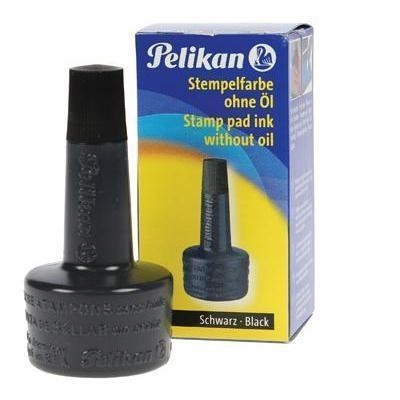 TUSZ DO STEMPLI 28ML CZARNY, PELIKAN