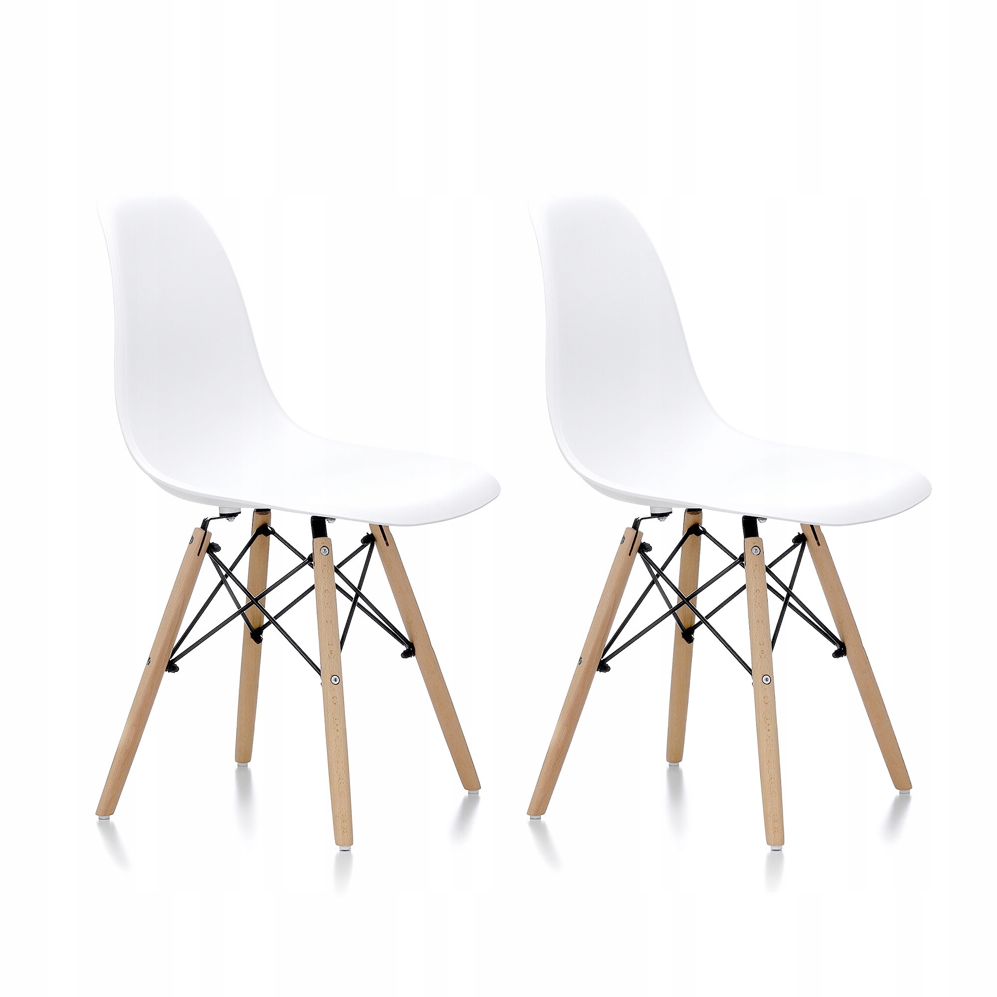 Aga 2x Jídelní židle Bílá