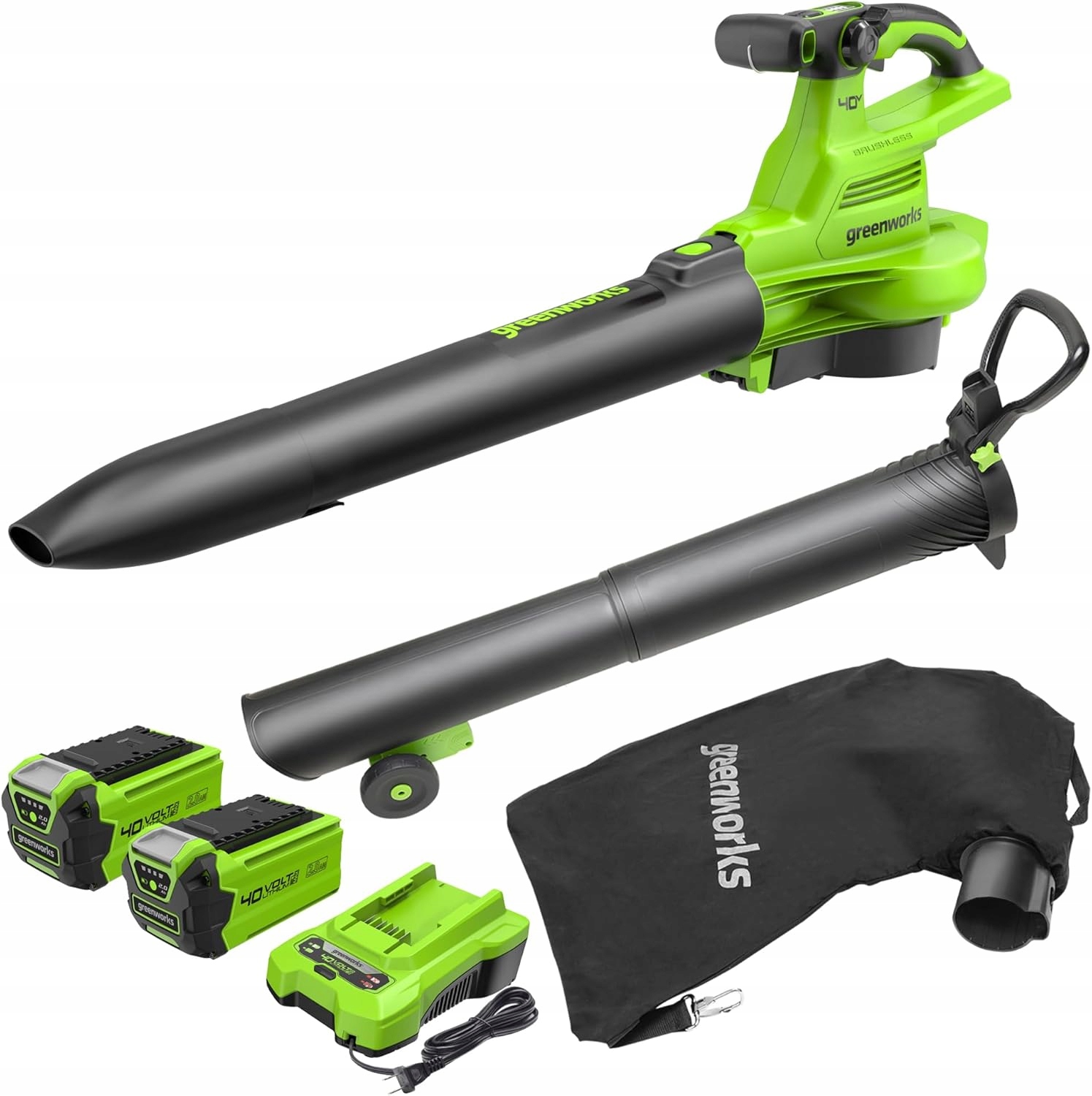 Akumulátorový Vysávač Lístia 40 V Greenworks GD40BVIIK2X