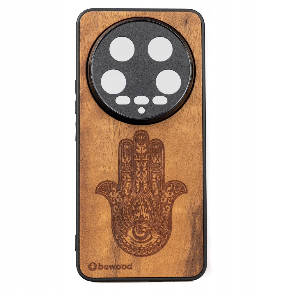 Dřevěné Pouzdro Bewood pro Xiaomi 14 Ultra Hamsa Imbuia