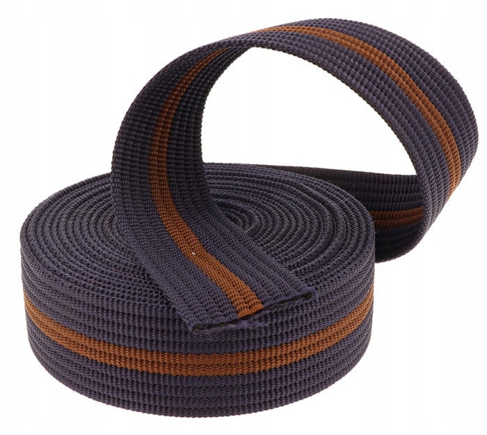 Taśma Parciana 40mm Paski do spodni 5m Granat/Brąz