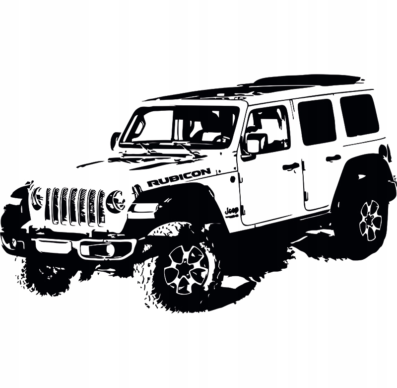 

Naklejka na ścianę Samochód Jeep Rubicon 94x167