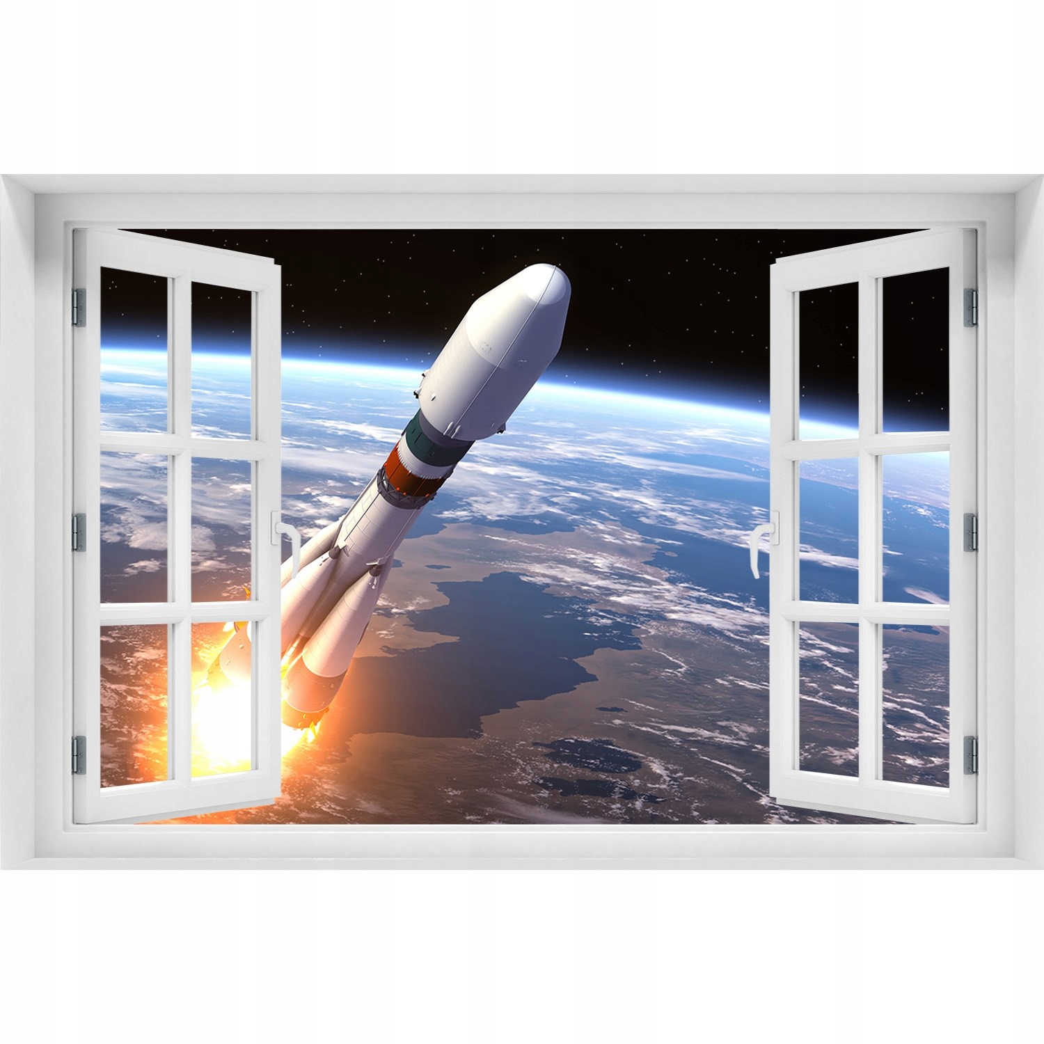 

Foto zdjęcie Naklejka na ścianę Rakieta kosmiczna