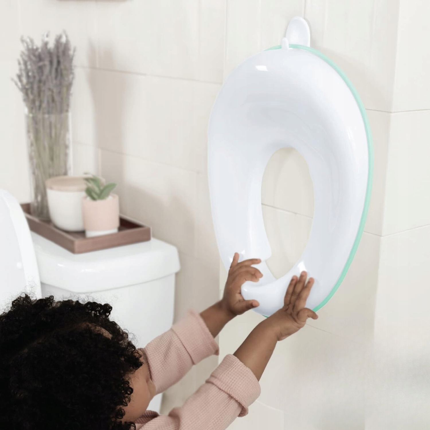 NAKŁADA NA SEDES DLA DZIECI Biała DESKA SEDESOWA+ haczyk Joolbabay Kolor biały