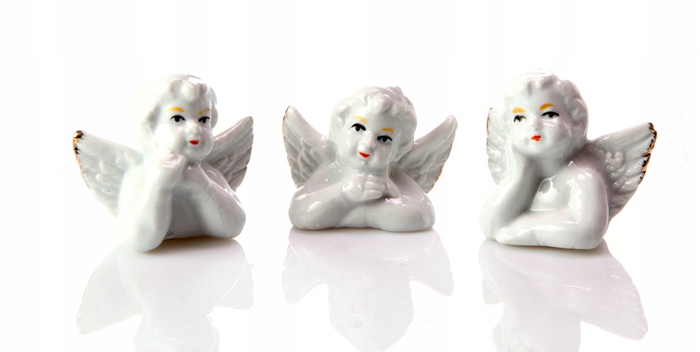 

TO16576 Figurka Anioł Porcelana Na Szczęście 3SZT
