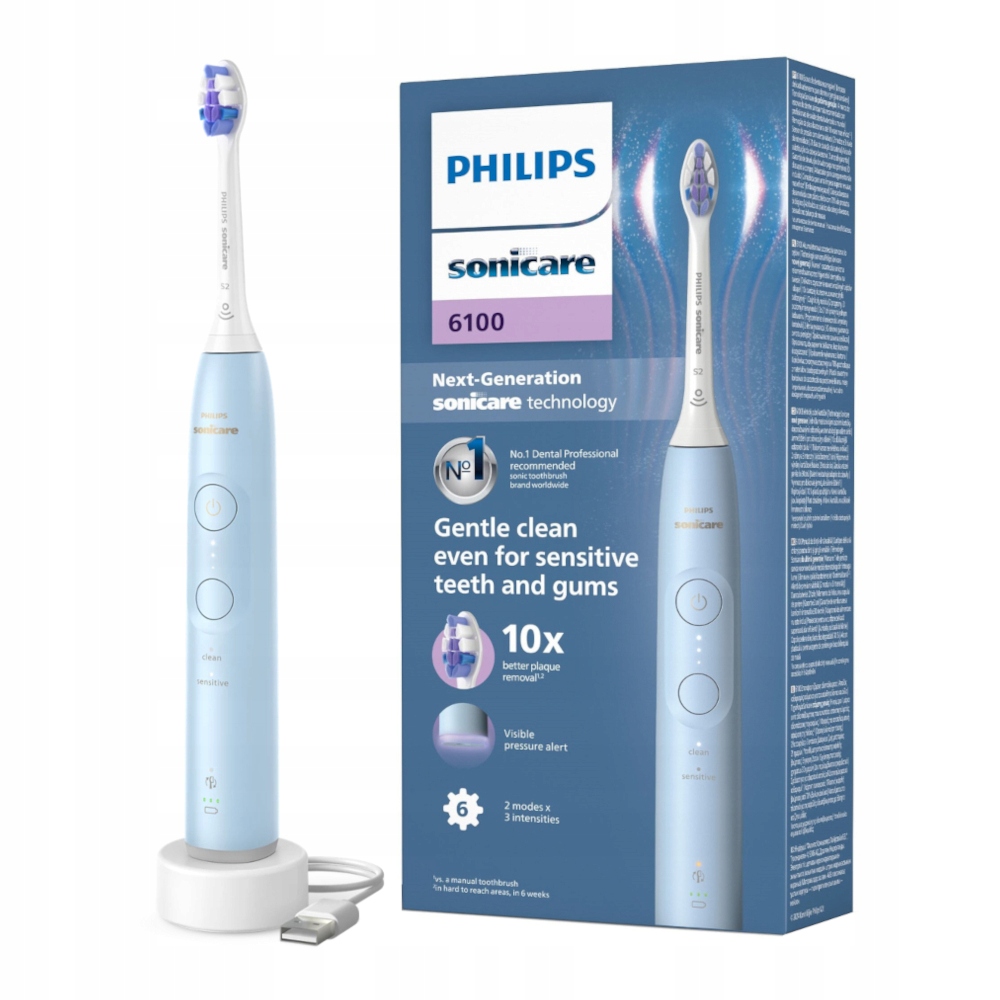 Philips Sonicare 6100 Protective Clean HX7406/01 Blue szczoteczka soniczna