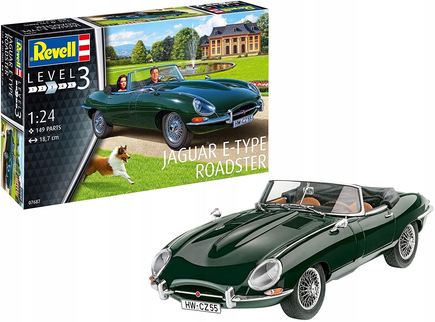 Model Ke Slepení Revell Jaguar E-type Roadster