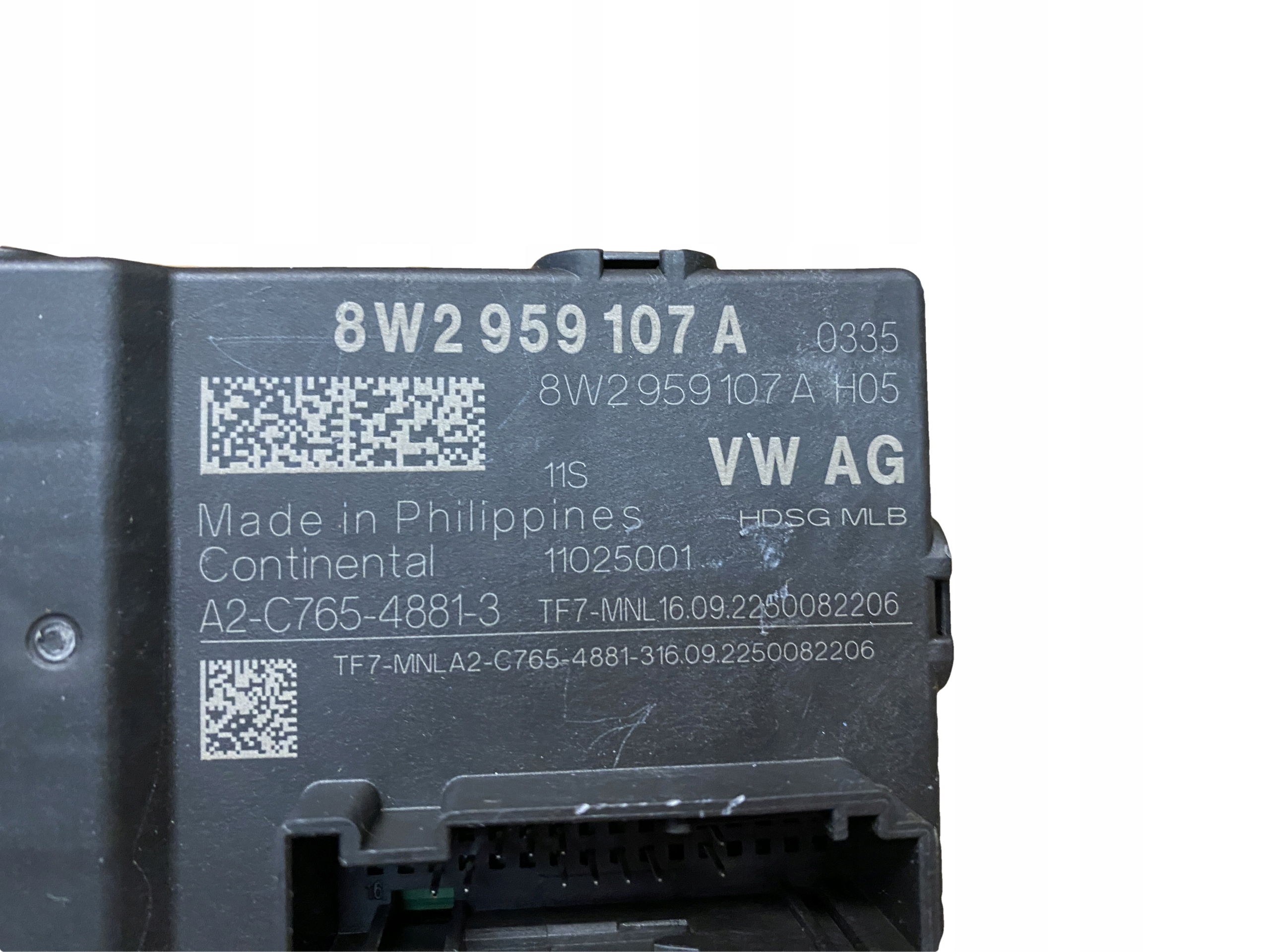 AUDI ETRON GT A6 A8 control unit electrical bonnet 8W2959107A