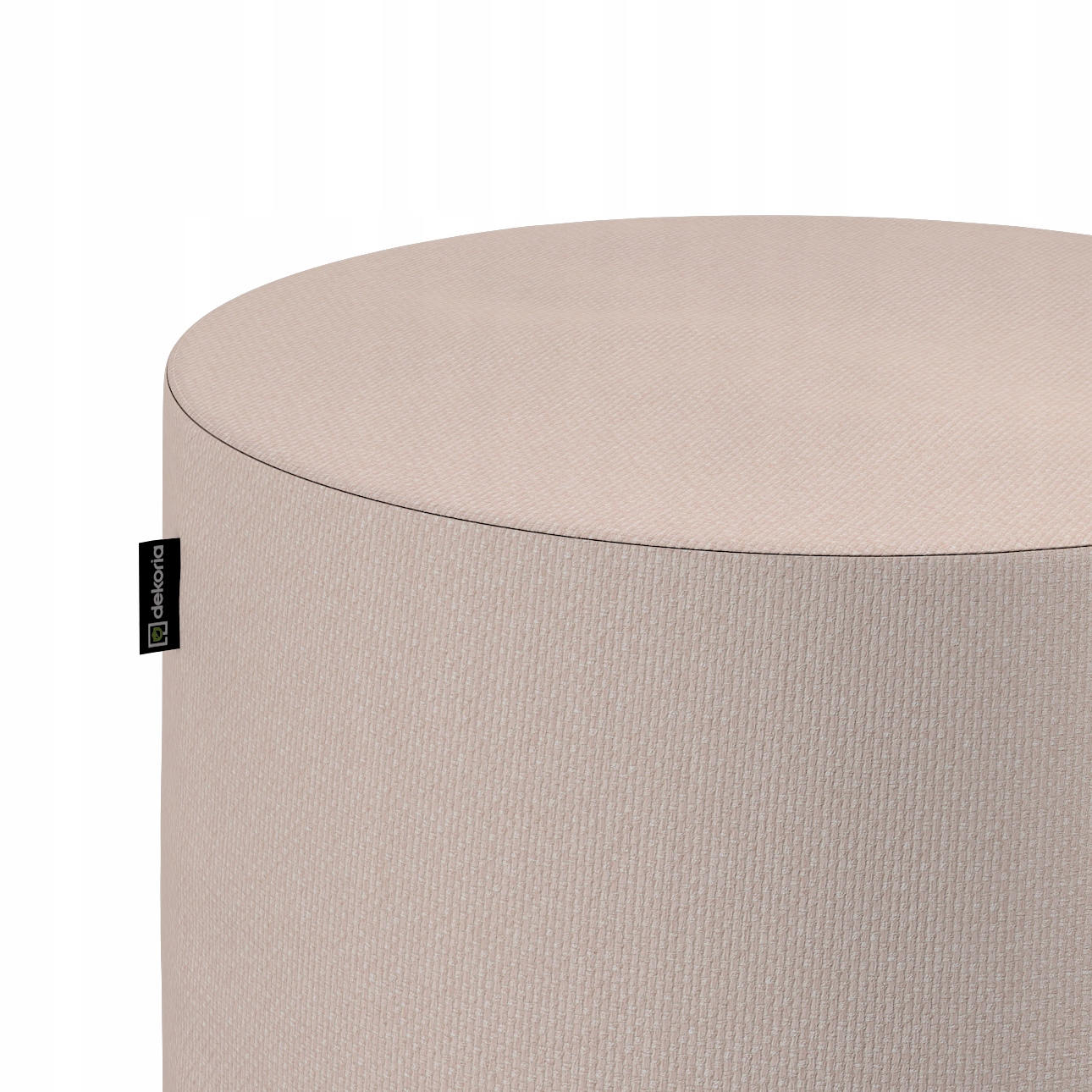 Puf Barrel ø40, výška 40 cm, pudrová růžová