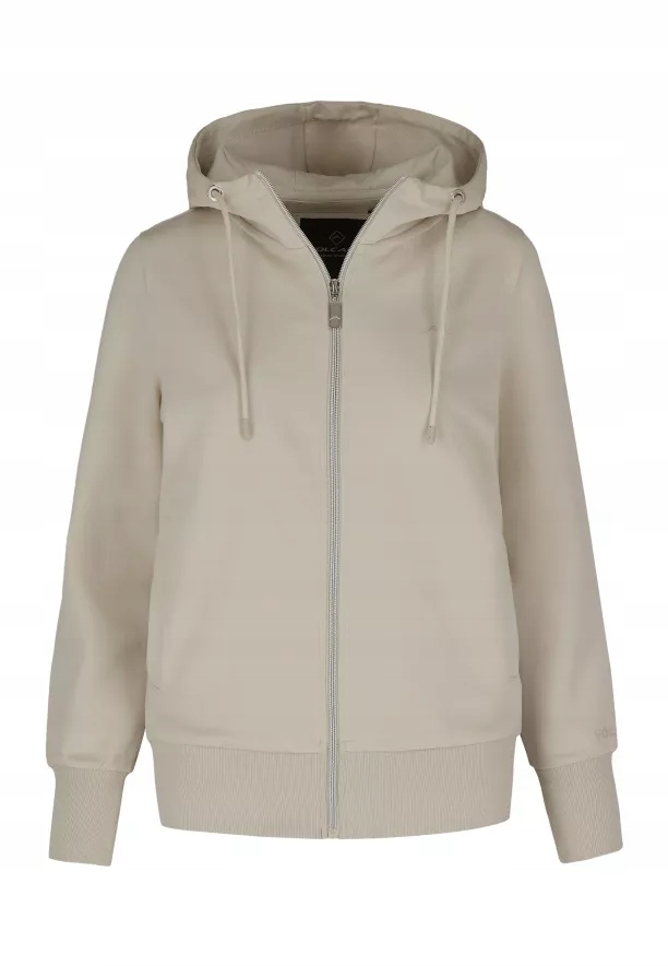 Krémová dámská rozepínací mikina s kapucí s kapucí Volcano XL