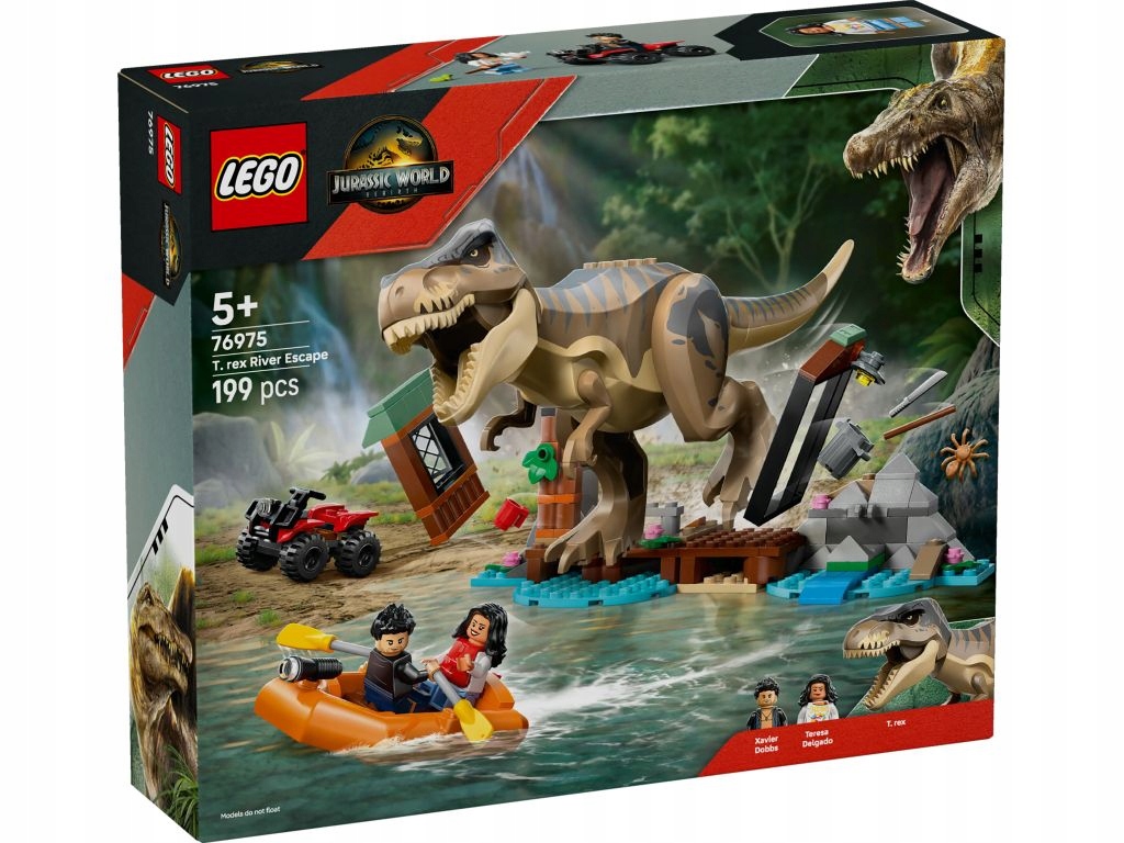 Lego 76975 Jurský svět Útěk řeky před tyranosaurem