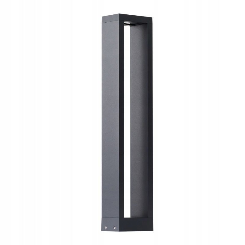 Antracitový záhradný ozdobný kubický rám Cavalio 60 cm Led