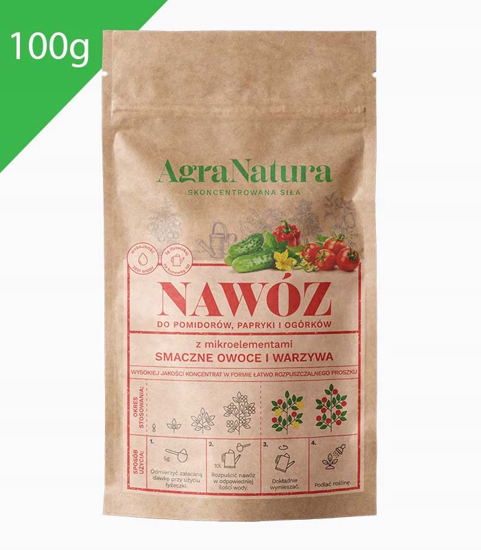 Nawóz do pomidorów ogórków Smaczne owoce i warzywa