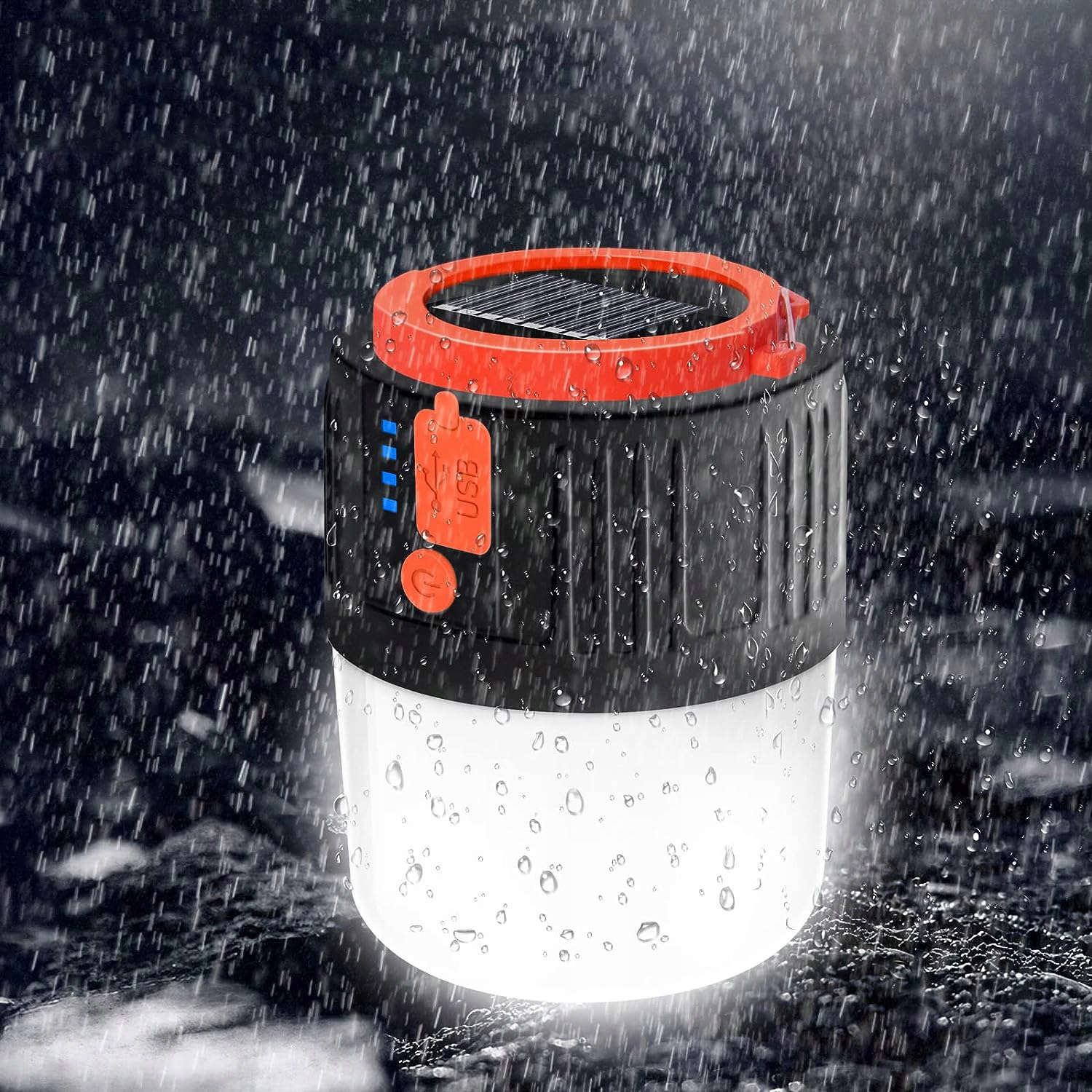 LAMPA TURYSTYCZNA LATARKA KEMPINGOWA LED POWERBANK Wysokość 12 cm