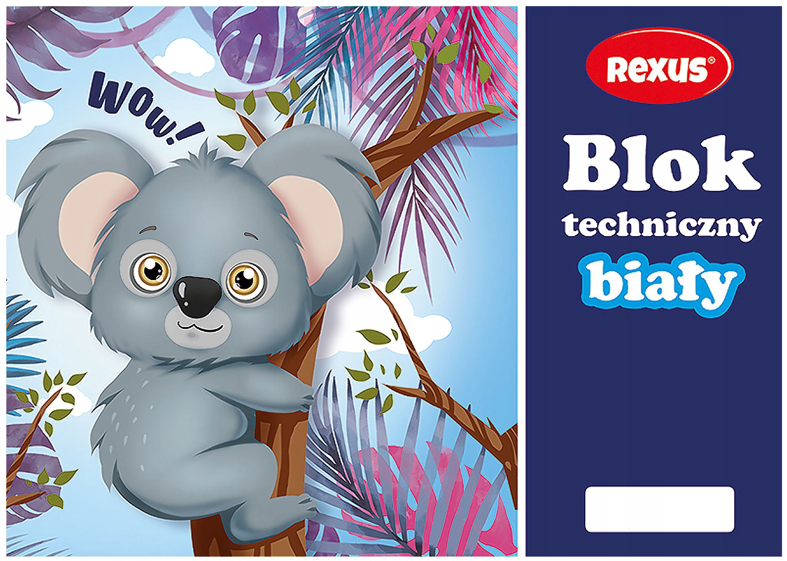 BLOK TECHNICZNY BIAŁY REXUS A4 10 KARTKOWY KREDOWANA OKŁADKA EAN (GTIN) 5901276034797
