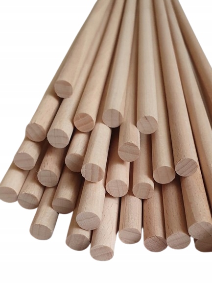 KOŁKI BUKOWE 20 MM 140 CM SZT KIJKI DRĄŻEKI SZLIFOWANE KIJKI DO ROŚLIN