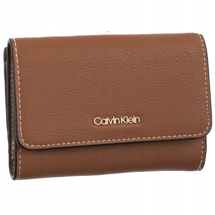 

Damskie Portfel Calvin Klein Must Trifold Brązowy
