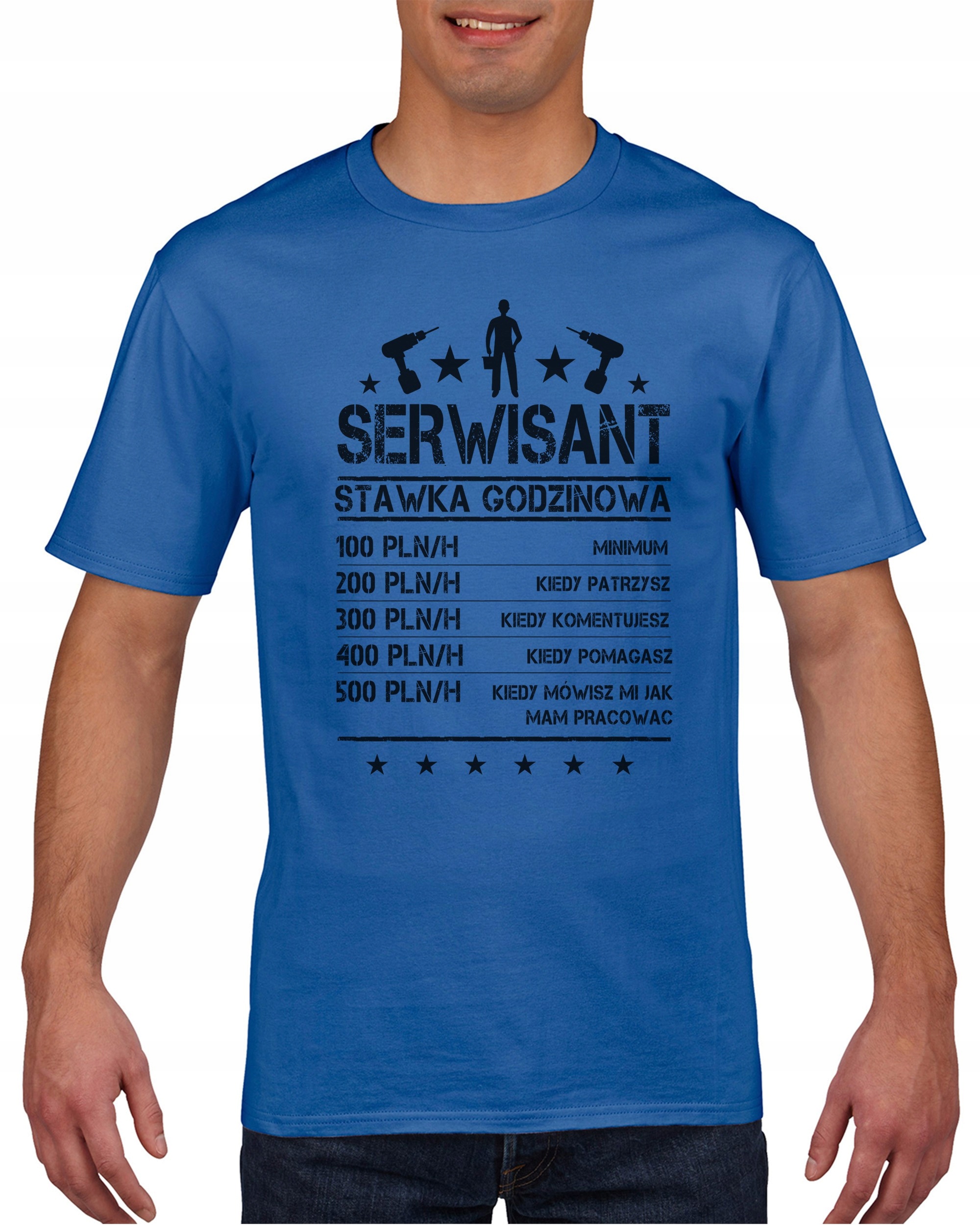 

Koszulka męska Serwisant stawka godzinowa S
