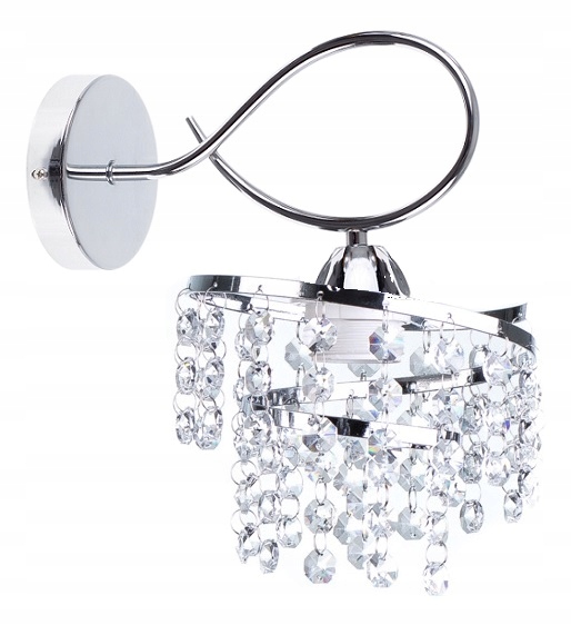 

Lampa wisząca Kinkiet Chrom kryształki diamenty