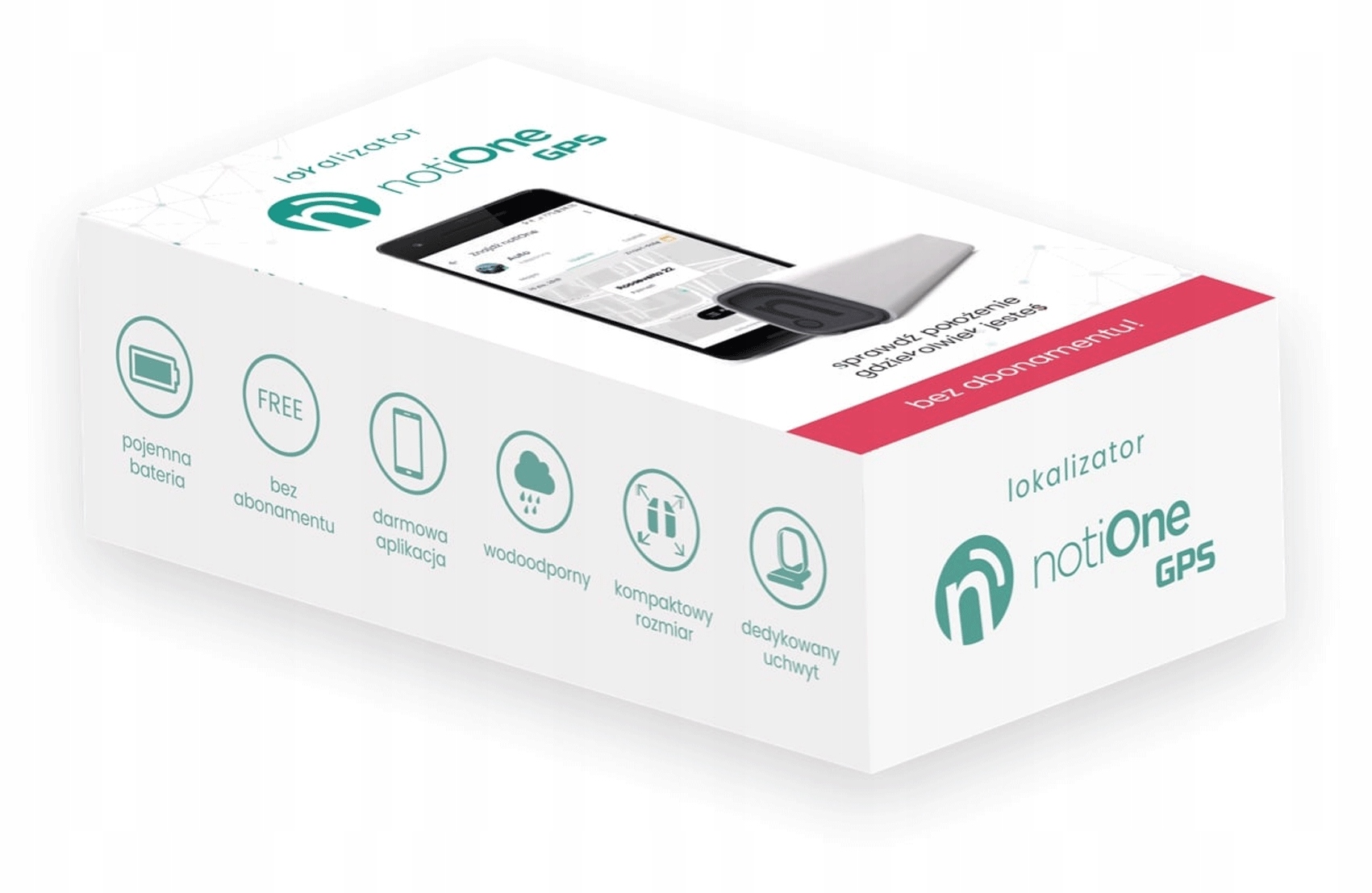 LOKALIZATOR NOTIONE GPS + SIM BEZ ABONAMEN prezent Zasięg dołączonej mapy inne
