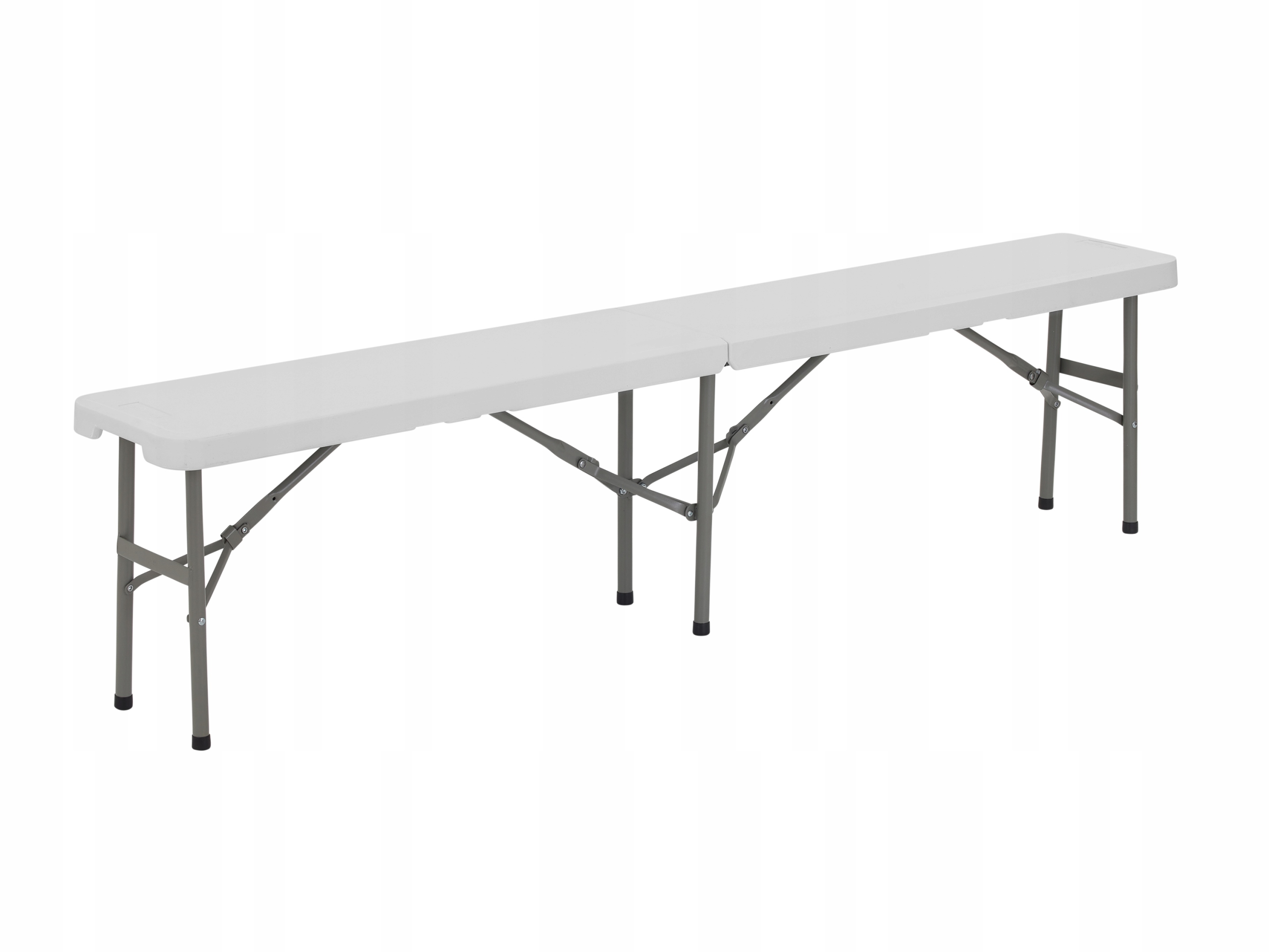 Skladacia Cateringová Záhradná Lavička Biela 183x28x43,5 CM Technica