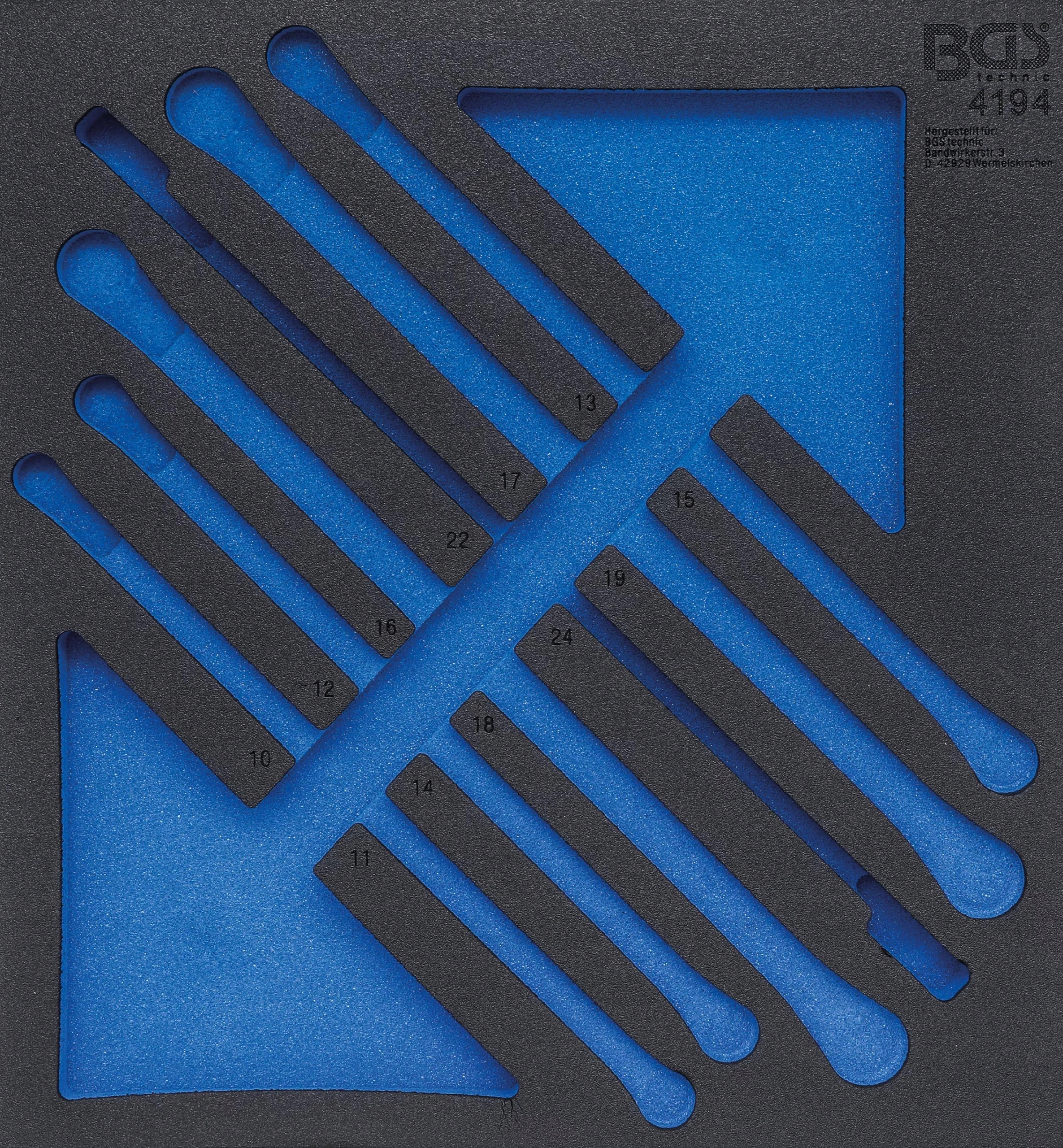 Vložka do zásuvky 2/3 prázdná pro Bgs 4194, Bgs 4194-1