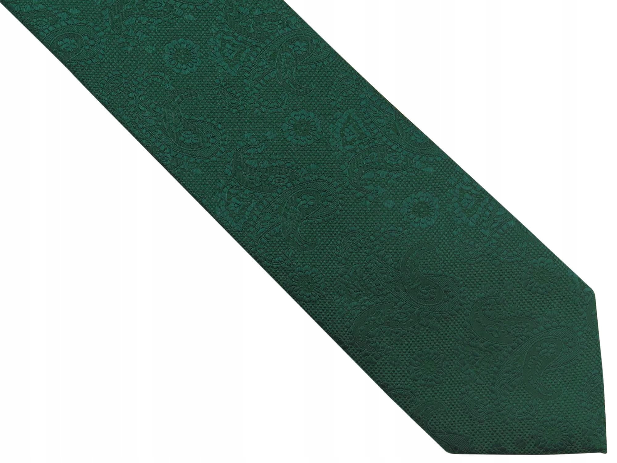 Зеленый мужской галстук-шаблон - Paisley D295