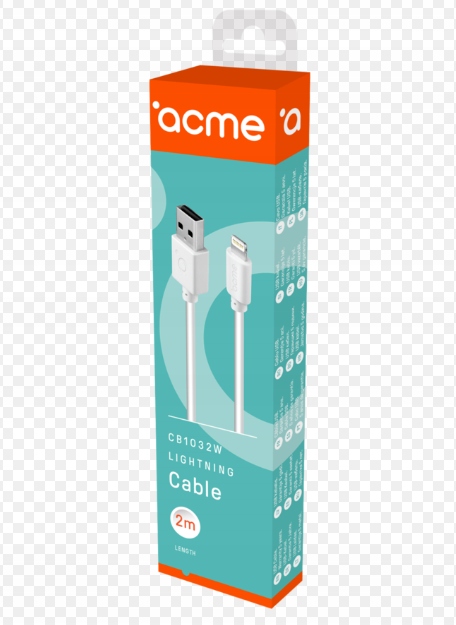 Kabel Lightning - USB Typ-A CB1032W 2m biały