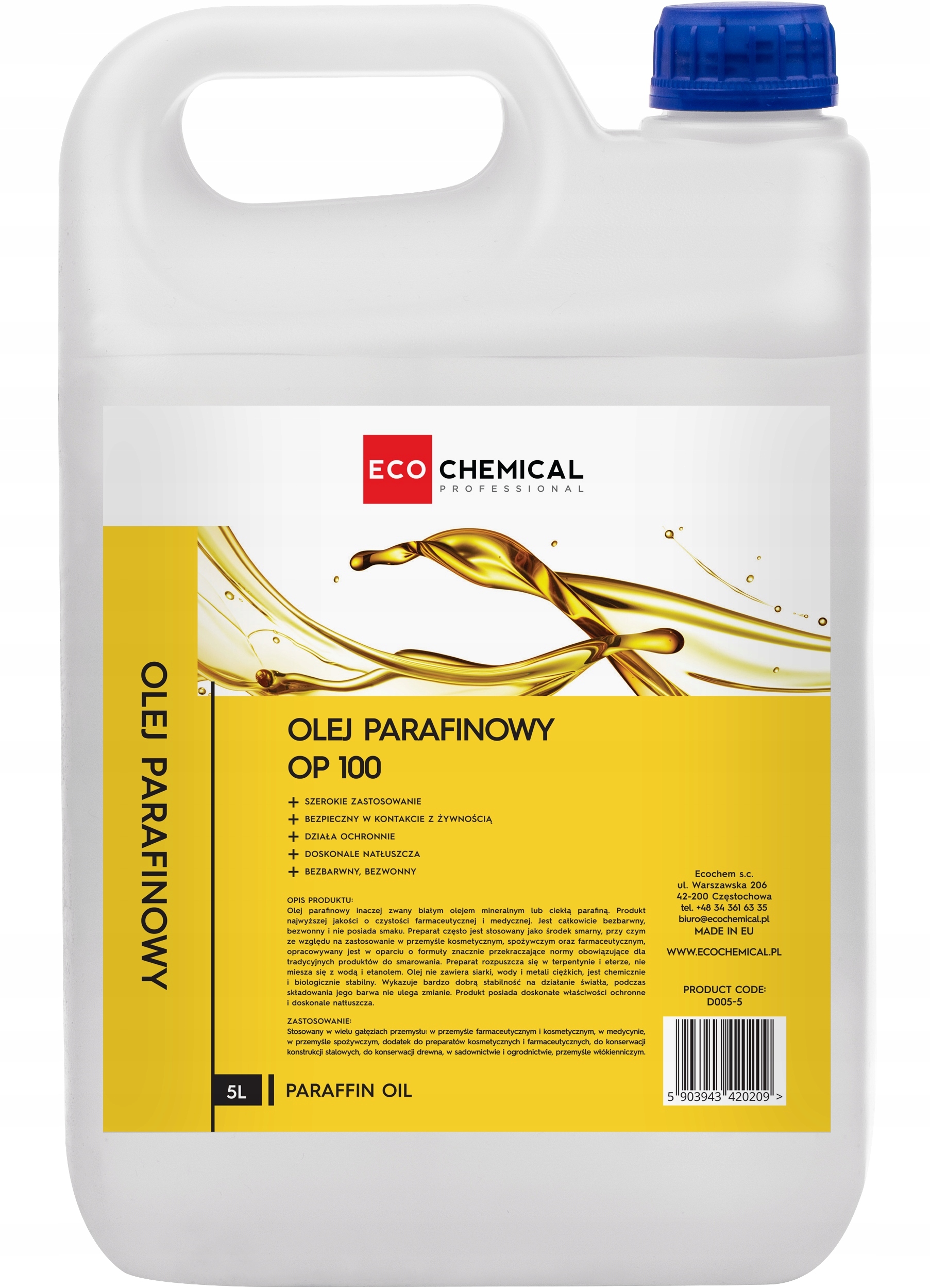 Univerzální parafínový olej 5 L Ecochemical