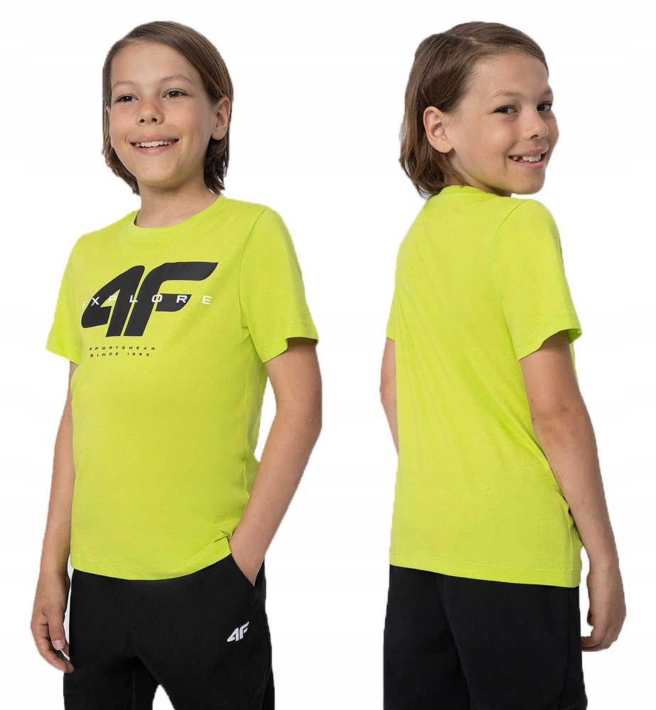 

4F T-shirt Chłopięcy Koszulka Bawełniana Dziecięca