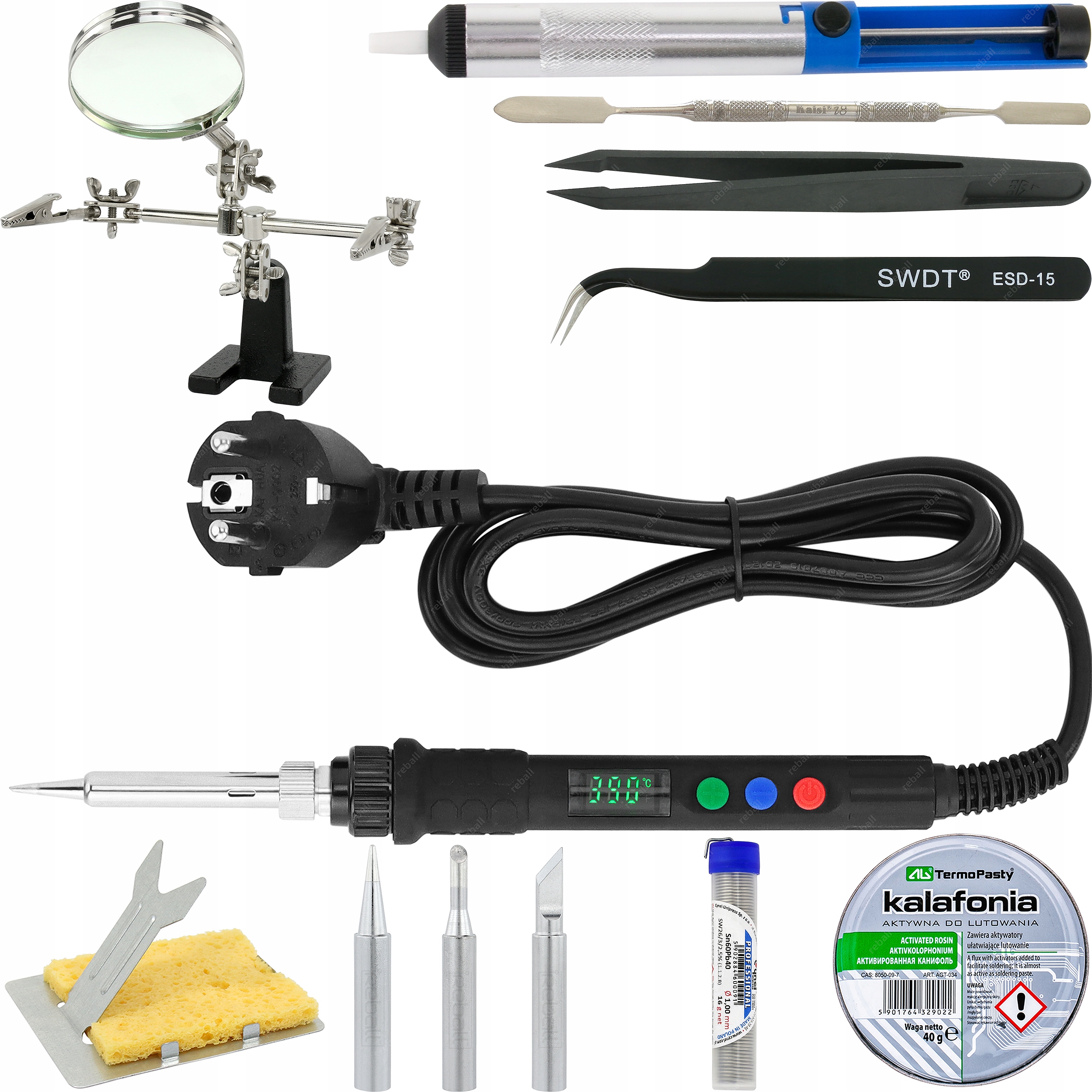 Sada Přesných Páječek S801B 80W Příslušenství