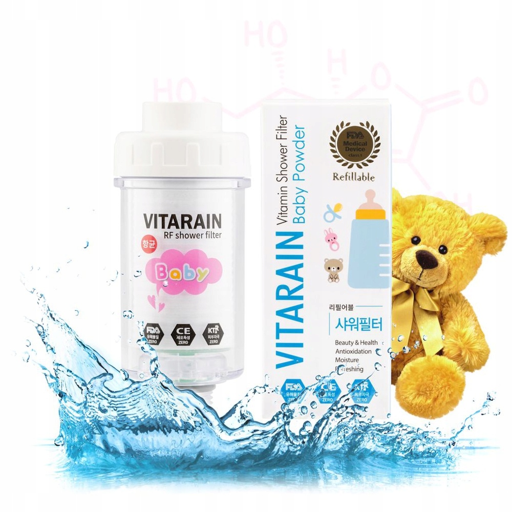 FILTR PRYSZNICOWY ZAPACH BABY POWDER VITARAIN