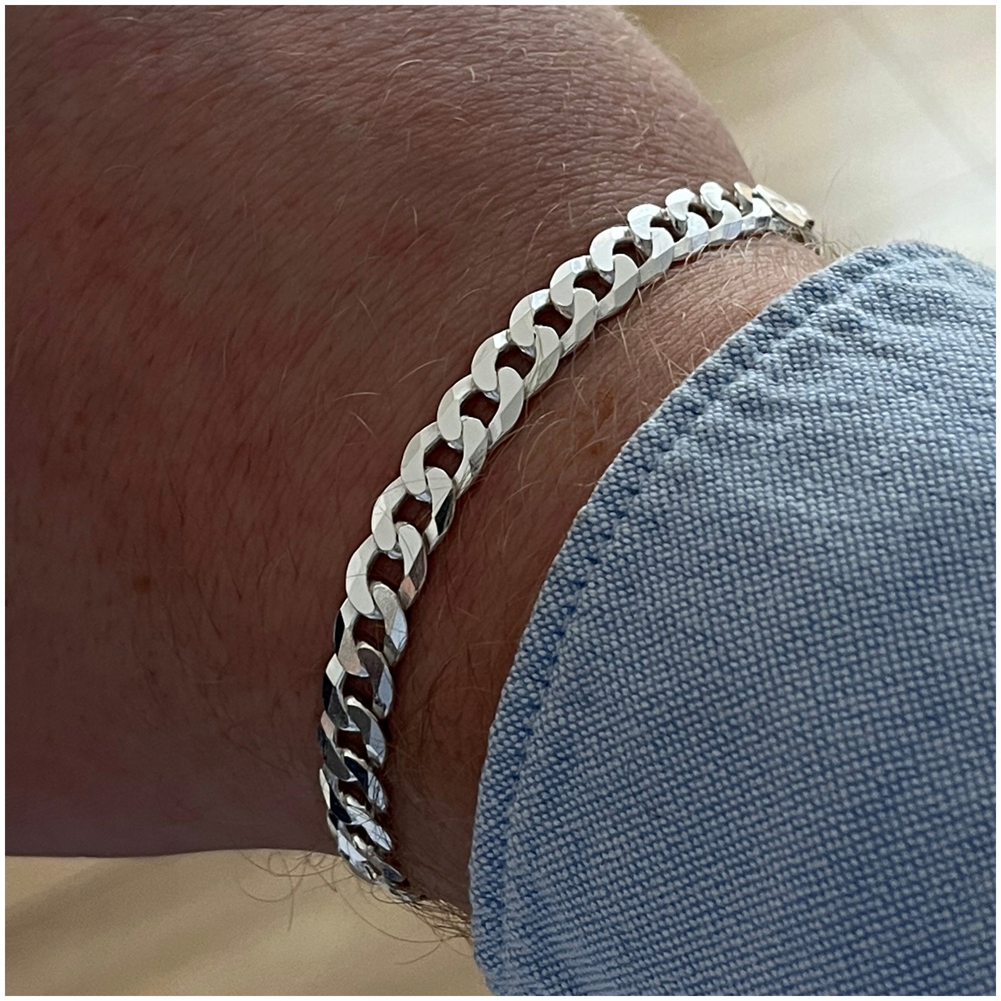 Elegantní Silný Pánský Náramek Pancíř 22 cm Dárek Pro Chlapa Dárek