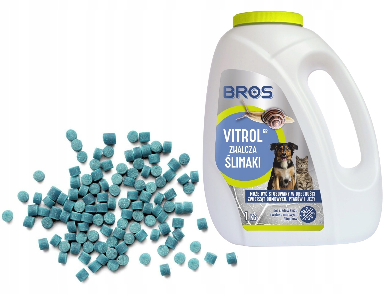 BROS VITROL NA ŚLIMAKI 1kg BEZPIECZNY dla ZWIERZĄT