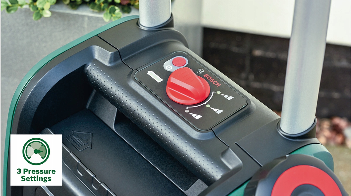 BOSCH FONTUS myjka ciśnieniowa aku 15bar 18V 2,5Ah Ciśnienie maksymalne 15 bar