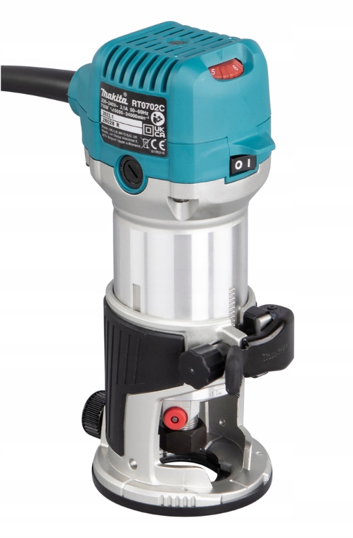 MAKITA FREZARKO-WYCINARKA 710W UCHWYT 6 / 8 mm RT0702C Uchwyt narzędziowy (mm) 6 8