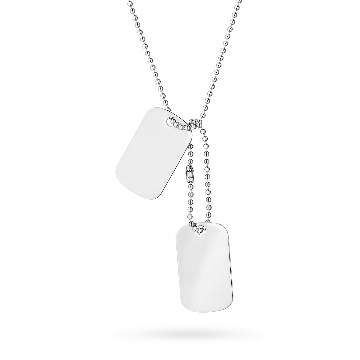 Stříbrný Vojenská Známka ryzost 925 55 cm s gravírováním