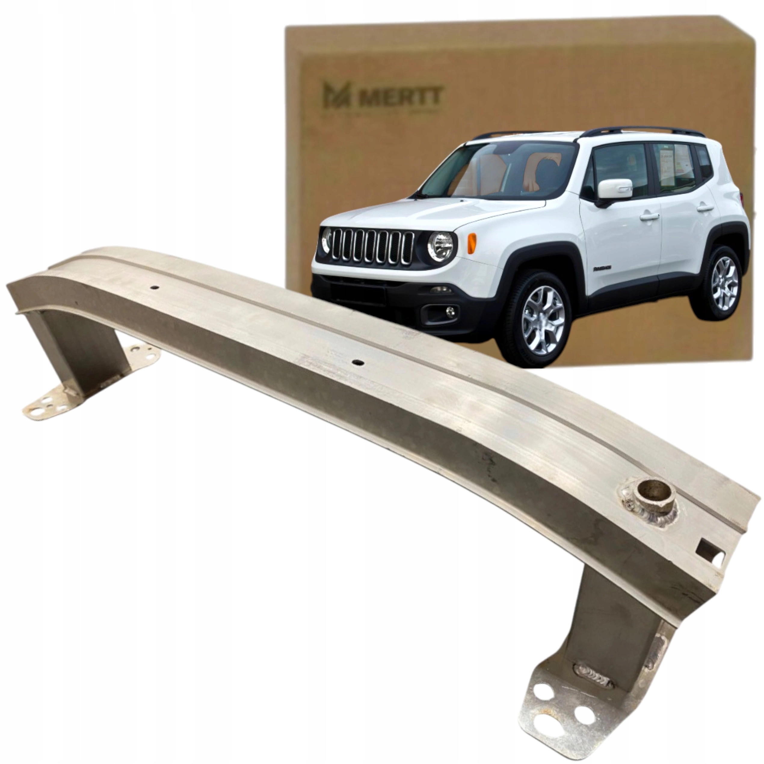 Posílení nárazníku přední nosník hliníkový Jeep Renegade Fiat 500X 15-18